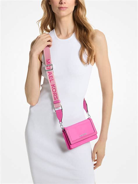 jet set small nylon smartphone crossbody bag